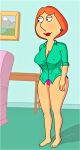  big_breasts cameltoe erect_nipples_under_clothes family_guy lois_griffin thighs thong 