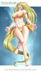  barbariccia beige_skin big_breasts breasts cleavage female final_fantasy final_fantasy_iv green_eyes idarkshadowi_(artist) solo yellow_hair 