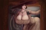 alcina_dimitrescu brown_eyes brown_hair gigantic_ass gigantic_breasts hourglass_figure lady_dimitrescu milf resident_evil resident_evil_8:_village sexy shinyglute