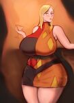 blonde_hair blue_eyes gigantic_ass gigantic_breasts hourglass_figure milf osama_ranking queen_hilling sexy shinyglute