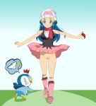  1girl blue_hair dawn pokemon 