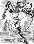 2013 batman_(series) catwoman dc dc_comics julius_zimmerman_(artist) monochrome selina_kyle tagme 