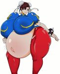 chun-li gigantic_ass gigantic_breasts pregnant street_fighter zeruxu