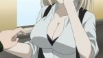  anime big_breasts breasts cleavage ecchi gif hentai jiggle poking 