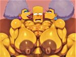  2girls aunt_and_nephew bart_simpson erect_nipples erect_penis hairy_armpits hairy_pussy handjob holding_penis huge_areolae huge_breasts huge_nipples incest kiss_mark kissing licking nude paizuri patty_bouvier rampage0118 selma_bouvier the_simpsons 