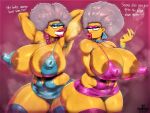  2girls aunt_and_nephew bbw big_ass erect_nipples hairy_armpits hairy_pussy huge_breasts imminent_incest incest large_areolae patty_bouvier pubic_hair pussy rampage0118 selma_bouvier smoking stockings the_simpsons winking_at_viewer yellow_skin 