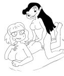 2_girls aged_up artist_request asian asian_female ass ass_grab bare_arms bare_back bare_breasts bare_legs bare_shoulders bare_thighs barefoot big_breasts breasts cartoon_network conversation crossover curvy curvy_figure disney disney_channel disney_xd grin hand_on_ass jackie_lynn_thomas juniper_lee kneeling laying laying_on_stomach legs legs_up long_hair looking_at_another massage monochrome need_color nippleless nude nude_female relaxed relaxing short_hair sketch smiling_at_another smiling_at_partner squeezing squeezing_butt star_vs_the_forces_of_evil talking the_life_and_times_of_juniper_lee touching unknown_artist