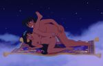  aladdin aladdin_(series) breasts canon_couple completely_nude disney husband_and_wife magic_carpet penis_in_pussy princess_jasmine sex sfan 