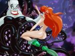  ass cartoonvalley.com disney helg_(artist) human nude princess_ariel teeth tentacle the_little_mermaid ursula witch 