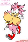  amy_rose anthro areola big_breasts breasts daredemon7000 english_text erect_nipples female green_eyes habbodude hair happy hedgehog huge_breasts nipples pink_hair running sega smile solo sonic_(series) text 