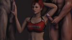  armpit breasts dead_or_alive gif hair handjob mila_(doa) penis red_hair redmoa 