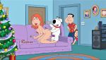  ass breasts brian_griffin erect_nipples erect_penis family_guy glenn_quagmire lois_griffin meg_griffin nude thighs vaginal 