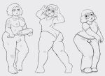  big_ass clothed domn family_guy lineart looking_at_viewer meg_griffin nude_female pubic_hair shortstack swimsuit 