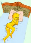 ass bed breasts child erect_nipples hairless_pussy lisa_simpson loli lolicon nipples nude pussy pussy_juice small_breasts the_simpsons yellow_skin