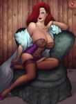  disney green_eyes hourglass_figure huge_breasts jessica_rabbit large_ass red_dress red_hair shell_(artist) who_framed_roger_rabbit 
