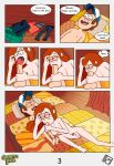 anal anal_orgasm anal_penetration anal_sex bed bedroom big_ass big_breasts big_penis big_testicles brown_hair cap comic completely_naked completely_nude completely_nude_female cum cum_in_ass cum_in_mouth cum_inside cum_while_penetrated dipper_pines disney earrings fellatio freckles futanari gravity_falls male_on_futa moffoffo moffoffo_(artist) oral prostate_orgasm redhead wendy_corduroy 