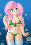 1girl bikini breasts cleavage danmakuman fluttershy friendship_is_magic my_little_pony solo underboob 