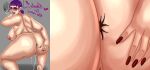 anus ass ass_spread breasts cum cum_in_mouth cum_in_pussy dora_sullivan glory_hole harmonix naked_female nude_female pink_glasses purple_hair pussy_hole red_fingernails rock_band spreading_ass tonynoob