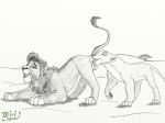  anilingus animal_sex disney kiara kovu lion mimi the_lion_king 