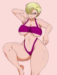  1girl 1girl 1girl android_18 anime_milf big_breasts big_breasts blonde_hair blue_eyes breasts clothed_female darwaarts dragon_ball dragon_ball_z female_focus female_only hair_over_one_eye high_res high_res mature mature_female milf panties short_hair shounen_jump solo_female solo_focus thick_thighs thighs under_boob wide_hips 