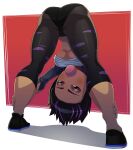  1girl ass bare_calves big_hero_6 breasts bubblegum calves cleavage disney female_only gogo_tomago looking_at_viewer marvel ravenravenraven under_boob 