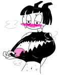  belly_button blush creepy_susie goth midriff nipples sweat the_oblongs torn_clothes 