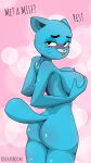  1girl 1girl anthro cartoon_network domestic_cat felid feline felis furry mammal nicole_watterson nipples nude rockarboom the_amazing_world_of_gumball 