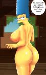 big_ass big_breasts dat_ass edit marge_simpson milf nude_female pbrown shiny_skin the_simpsons tree_house yellow_skin