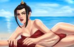 abs avatar:_the_last_airbender azula beach big_breasts breasts brother_and_sister bulge bulge_grab imminent_fellatio imminent_sex looking_at_viewer nails pov pussy royalty see-through see-through_clothes siblings somedudedrawing swimsuit zuko