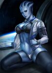  1girl alien alien_girl asari big_breasts blue_skin dandon_fuga female_focus female_only high_res high_resolution liara_t&#039;soni mass_effect paid_reward patreon patreon_reward solo_female solo_focus tagme video_game_character video_game_franchise 
