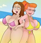  ass bikini family_guy glasses huge_breasts meg_griffin patty_(family_guy) thighs 