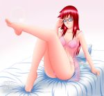  big_breasts breasts glasses karin karin_uzumaki katomanx lingerie naruto naruto_shippuden red_eyes red_hair solo 