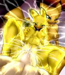  2013 anthro areola big_breasts blue_eyes breasts cum cum_in_pussy cum_inside electricity electrocution erect_nipples erection female gblastman green_eyes huge_breasts human male mouse navel nintendo nipples orgasm penetration penis pichu pikachu pokemon pussy rodent sex vaginal vaginal_penetration video_games 
