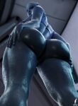  1girl 1girl 1girl 3d alien alien_girl asari ass ass_grab big_ass blue_skin bra clothed_female clothing dat_ass female_focus female_only from_behind from_below hand_on_ass liara_t&#039;soni looking_at_viewer looking_back mass_effect mature mature_female panties portrait scales solo_female solo_focus standing steps3d video_game_character video_game_franchise 