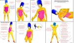 big_breasts comic dialogue handjob marge_simpson sequential the_simpsons yellow_skin