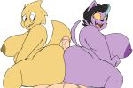1boy 1boy2girls 2_girls 2d 2d_(artwork) 2girls absurdres alphys alphys_(undertale) anthro areolae ass ass_to_ass big_areola big_ass big_booty big_breasts big_nipples black_hair blue_highlights booty breasts bubble_butt buckteeth buttjob cat catty_(undertale) chubby completely_nude covered_buttjob dark_nipples deltarune domestic_cat double_buttjob duo_focus erection fangs feline female ffm_threesome freckles fully_nude fur furry genitals group highlights_(coloring) highres huge_areolae huge_ass huge_booty huge_breasts huge_nipples human human_on_anthro humanoid_genitalia humanoid_penis interspecies large_ass large_booty large_breasts large_butt lizard long_penis looking_at_another looking_at_genitalia looking_at_partner looking_at_penis looking_back looking_down lying male male/female male_pov mammal masterj291 navel nipples non-mammal_breasts nude on_back open_mouth open_smile overweight overweight_anthro overweight_female penis pov pupils purple_body purple_fur reptile scales scalie short_hair side_view simple_background sitting slit_pupils smile straight tan_body tan_skin teamwork thick_ass thick_tail thick_thighs threesome undertale undertale_(series) unseen_male_face video_games whiskers white_background wide_hips yellow_body yellow_scales yellow_sclera