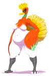  anthro avian breasts chubby female ho-oh nintendo pokemon solo sunibee thighs video_games wide_hips 