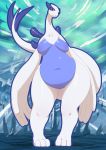  avian breasts chubby female furry legendary_pokemon looking_at_viewer lugia nintendo overweight pokemon red_eyes solo sunibee sunnysoda thighs video_games wide_hips 
