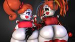  3d 3d_(artwork) butt_crack five_nights_at_freddy&#039;s large_ass red_hair tagme 