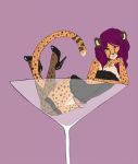 cat cheetah corset crossdressing cute feline furry girly glass heels loki_(reizo) male martini original otterbits penis reizo_(artist)
