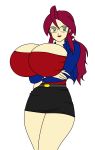  breasts green_eyes huge_breasts kanna_(pokemon) lorelei pokemon red_hair toshiso_(artist) 