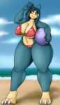  ball beach big_ass big_breasts bikini neronova nina snorlax watermelon 