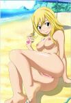  blonde_hair breasts fairy_tail nail_polish public_nudity pussy tight_anus 