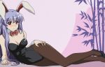  1female 1girl annoyed big_breasts bunny_costume bunny_ears bunny_girl bunnygirl bunnysuit clothed embarrassed high_heels laying_down laying_on_side purple_hair red_eyes reisen reisen_udongein_inaba remyfive_(artist) sexy touhou touhou_project wide_hips 
