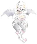  anthro areola argento bat big_breasts breasts clothing erect_nipples fangs female green_eyes hair nipples nude open_mouth pussy rouge_the_bat sega solo sonic_(series) sonicboom53 teeth torn_clothing werebat white_hair wings 