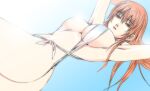 1girl alluring ass brown_eyes brown_hair dead_or_alive dead_or_alive_2 dead_or_alive_3 dead_or_alive_4 dead_or_alive_5 dead_or_alive_6 dead_or_alive_xtreme_beach_volleyball gradient_background high_res kasumi kasumi_(doa) long_hair looking_at_viewer midriff silf swimsuit tecmo thighs user_tggn7272
