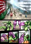 bra comic guro jennifer_walters marvel she-hulk titania_(marvel_comics) vilecorpus violence 