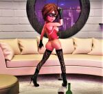  ass boots breasts erect_nipples helen_parr mask stockings the_incredibles thighs 