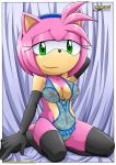  1girl amy_rose asking_for_it bbmbbf breasts female_only horny lingerie looking_at_viewer mobius_unleashed palcomix saturday_night_fun_4 sega sonic_(series) sonic_the_hedgehog_(series) stockings 