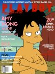  amy_wong cover futurama magazine_cover nude playboy 